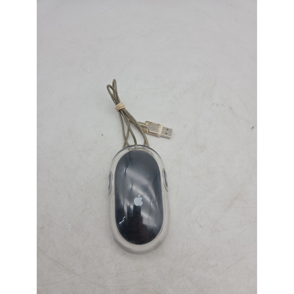 Apple Pro Mouse USB Clear Black for iMac Power Mac G3 G4 M5769 - TESTED WORKING